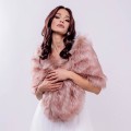 FUTRO ŚLUBNE RÓŻOWE NARZUTKA SZAL NA ZIMĘ BRIDAL STOLE.jpg