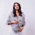 bridal stole futro ślubne szare.jpg