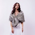 FUTRO BEŻOWO-SZARE BRIDAL STOLE