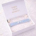 handmade blue bridal garter something blue