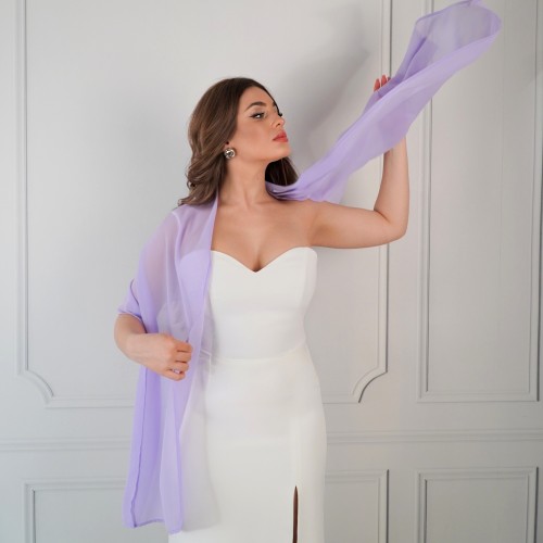 szal szyfonowy fioletowy okrycie narzutka ślubna.jpeg