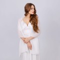 Chiffonschal für Hochzeit weiß